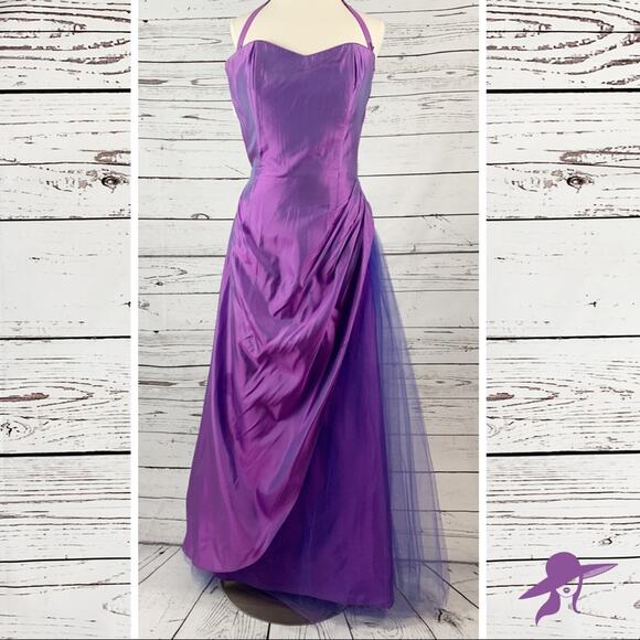 Jessica McClintock vintage purple tulle prom - Picture 1 of 4